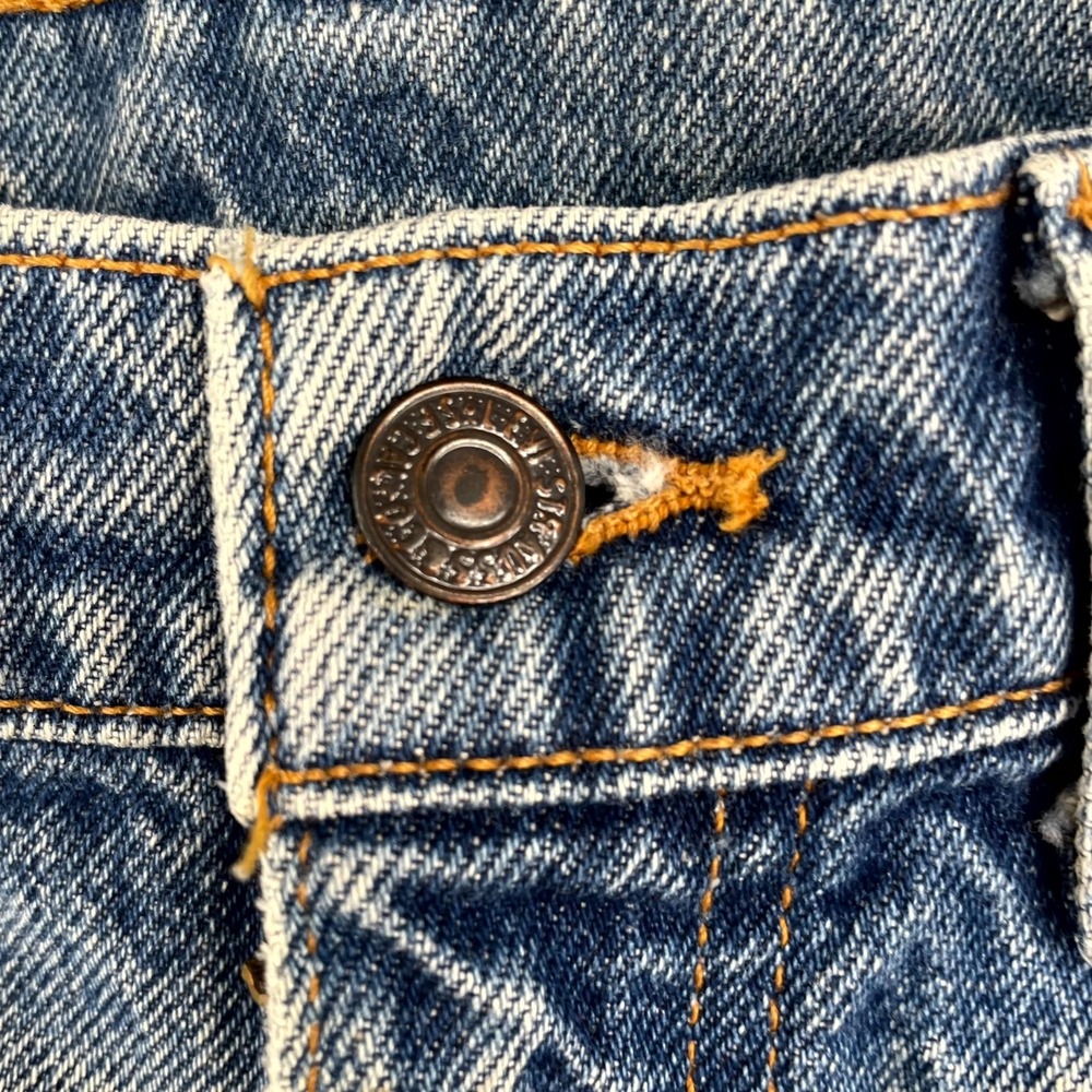 VTG Levi's 517 Bootcut Jeans Mens 31x26* Orange Tab USA Made Western Workwear - Picture 3 of 13